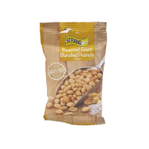 Picture of SERANO ROASTED SALTED BLANCHED PEANUTS 50G