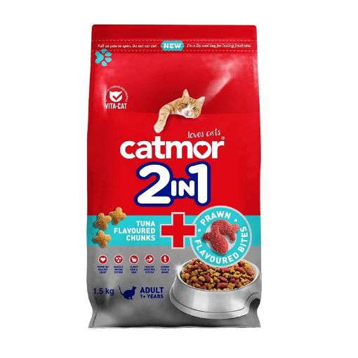 Picture of CATMOR ADULT TUNA PRAWN BITES 1.5KG