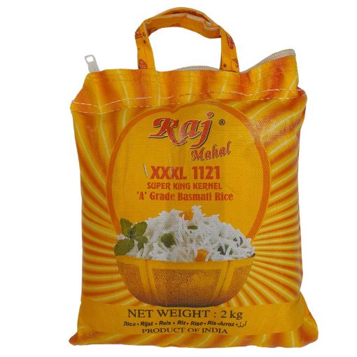 Picture of RAJ MAHAL BASMATI RICE XXXL 1121 2KG