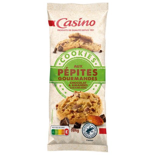 Picture of CO COOKIES AUX PEPITES GOURMANDES CHOCOLAT ET AMANDE CARAMELISEES 184G