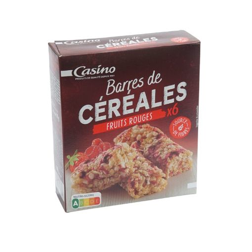 Picture of CASINO  BARRE DE CEREALES FRUITS ROUGES 108G