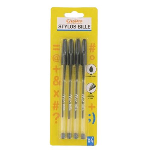 Picture of CO 4 STYLOS BILLE NOIR