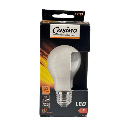 Picture of CASINO LED AMPOULE STANDARD E27 40W VERRE