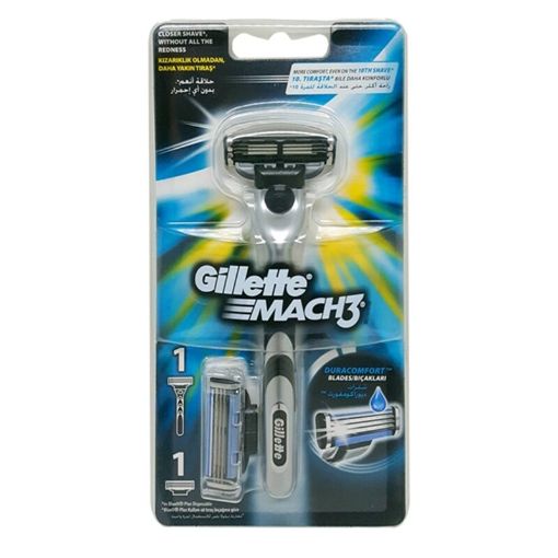 Picture of GILETTE RASOIRS HOMME MACH3 BASE RAZOR 2UP