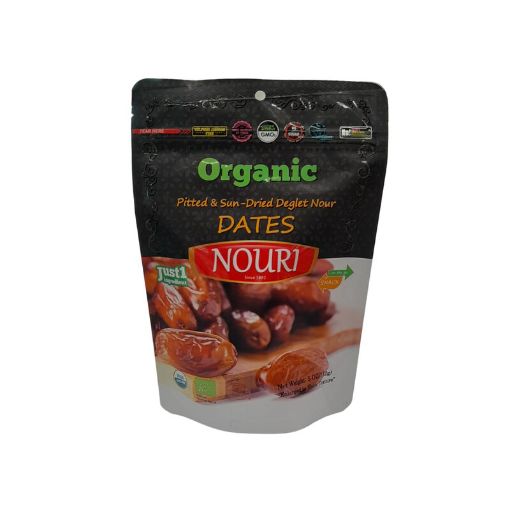 Picture of NOURI ORGANIC DATE PITTED SUN DRIED 142G