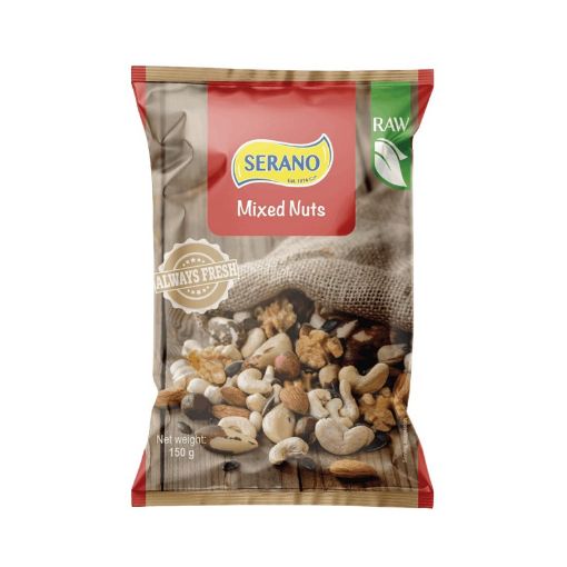 Picture of SERANO RAW MIXED NUTS 150G