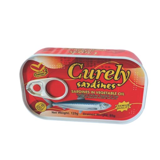 Picture of CURELY SARDINE IN VEGETABLE OIL 125GMS