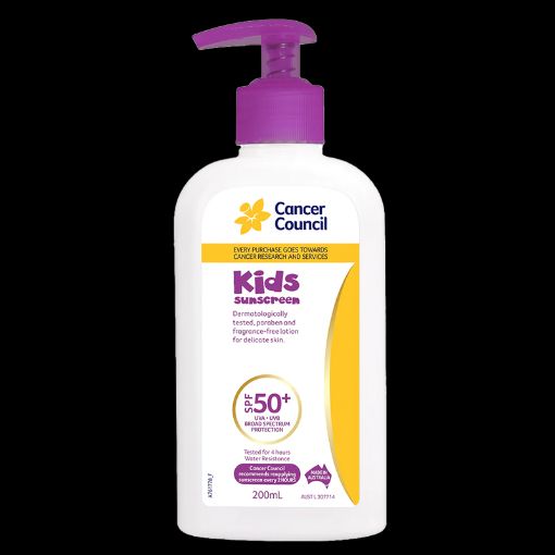 Picture of CANCER COUNCIL KIDS SUNSCREEN 50P 200ML