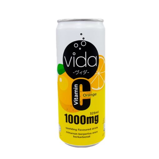 Picture of VIDA VITAMIN C 1000MG SPARKLING ORANGE DRINK 325ML