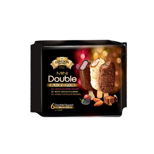 Picture of LONDON DAIRY MULTIPACK PRALINES CREAM D.CHOCOLATE STRAWBERRY 6X60ML