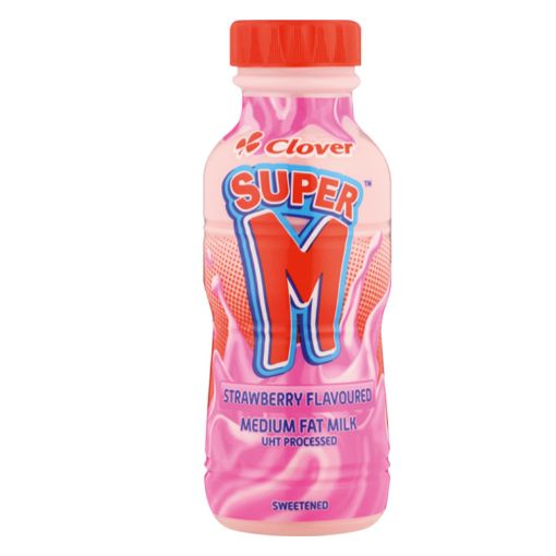 Picture of CLOVER SUPER M DRINK STRAWBERRY 300ML