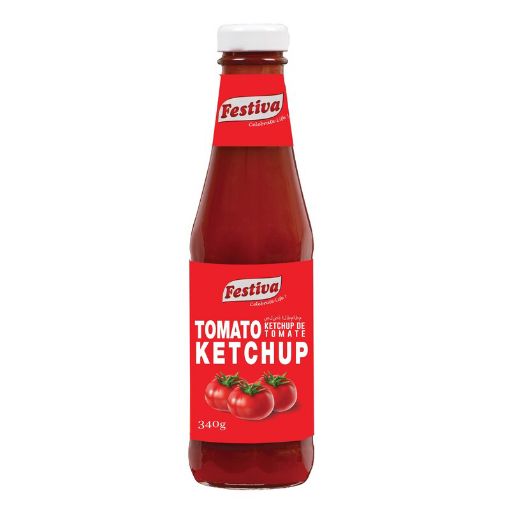 Picture of FESTIVA TOMATO KETCHUP GLASS 340G