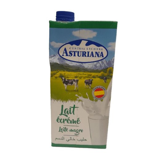 Picture of ASTURIANA UHT SKIMMED MILK 1LT