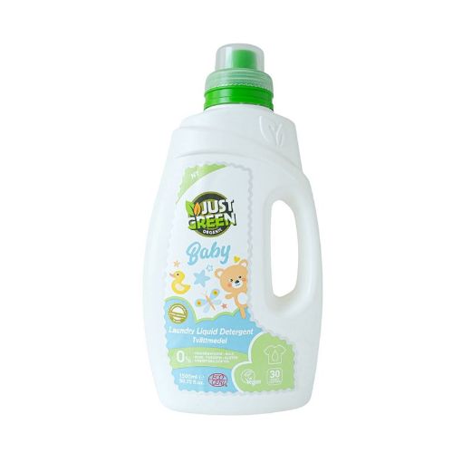 Picture of JUST GREEN ORGANIC LESSIVE LIQUIDE MACHINE BEBE 1 5L