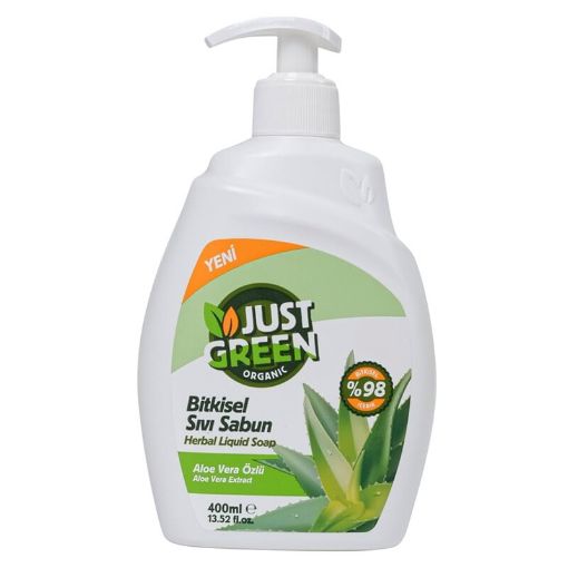 Picture of JUST GREEN ORGANIC SAVON LIQUIDE ALOE VERA 400ML