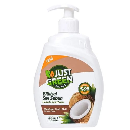 Picture of JUST GREEN ORGANIC SAVON LIQUIDE COCONUT 400ML