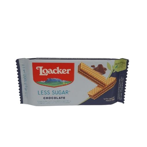 Picture of LOACKER LESS SUGAR CHOCOLATE   45G