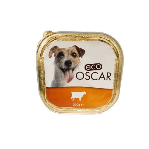 Picture of ECO OSCAR PATE BOEUF EN BARQUETTE POUR CHIEN 300G