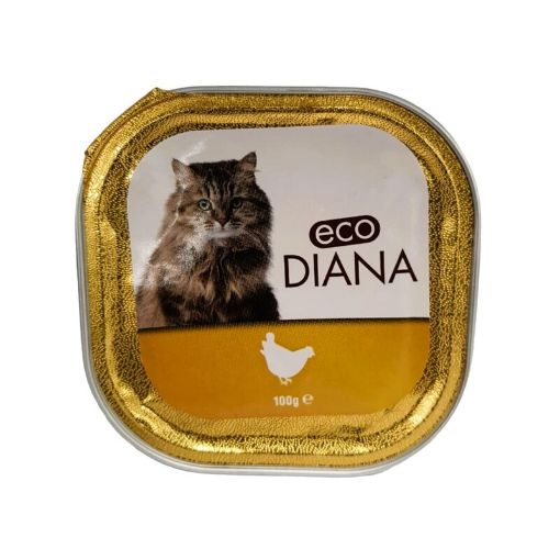 Picture of ECO DIANA PATE POULET EN BARQUETTE POUR CHAT 100G