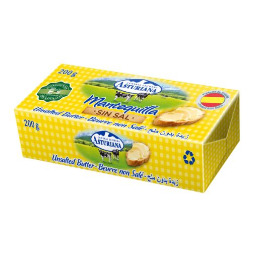 Picture of ASTURIANA UNSALTED BUTTER 200G