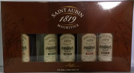 Picture of SAINT AUBIN AUCIN COFFRET RUM MINIATURE EXTRA PREMIUM 40/50% 5X50ML