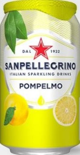 Picture of SAN PELLEGRINO SPARKLING 330ML POMPELMO