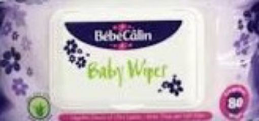 Picture of BEBECALIN WIPES WITH LIDS X 80 ALOE VERA