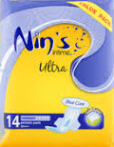 Picture of ULRA THIN OVERNIGHT COTTON WITH WINGS X 14 VALUE PACK