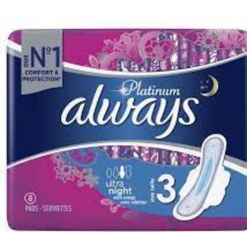Picture of ALWAYS ULTRA NIGHT PLATINUM X8