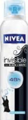 Picture of NIVEA DEODORANT FEMME INVISIBLE BLACK WHITE ORIGINAL 200ML