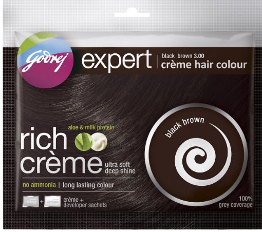 Picture of GODREJ HAIR CREAM COLOUR 20G BLACK BROWN