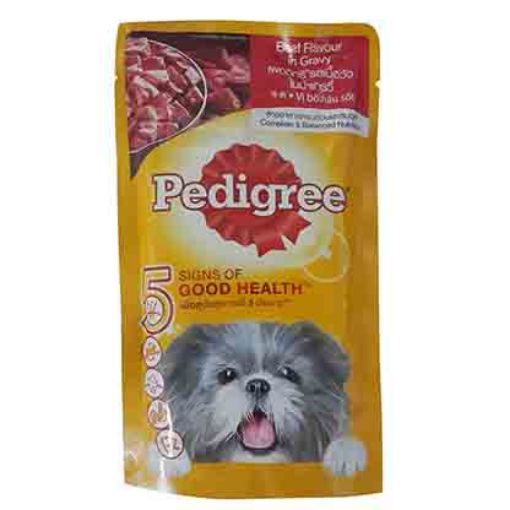 Picture of PEDIGREE POUCH SMOKY BEEF CHICKEN 130G