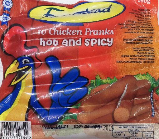 Picture of FARMSTEAD CHICKEN FRANKS PIMENTE 340G