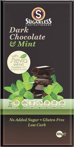 Picture of SUGARLESS DK CHOC MINT  100G
