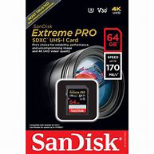 Picture of SANDISK 64GB SANDISK MICROSD EXT A1 A2