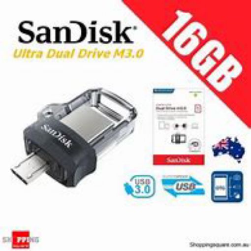 Picture of SANDISK 16GB DUAL DRIVE M3 0 OTG ULTRA