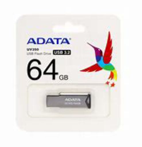 Picture of ADATA 64GB UV350 USB 3 2 BLACK METAL