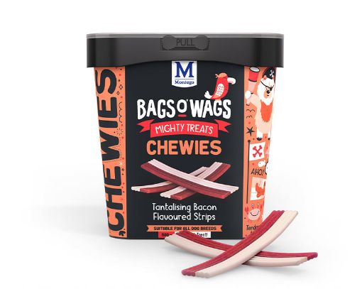 Picture of MONTEGO BAGS O WAGS CHEWIES BACON STICK 500G