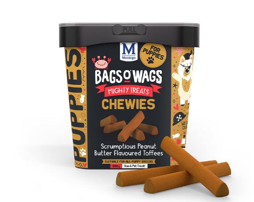 Picture of MONTEGO BAGS O WAGS CHEWIES PUPPY DEN 350G