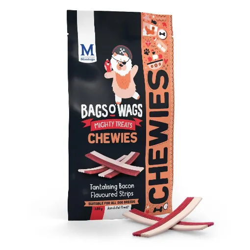 Picture of MONTEGO BAGS O WAGS CHEWIES BACON STICK 120G