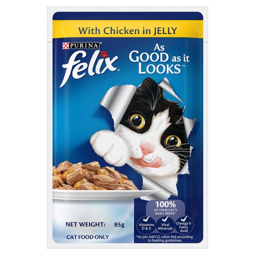 Picture of PURINA FELIX ADULT CHICKEN JELLY POUCH 85G