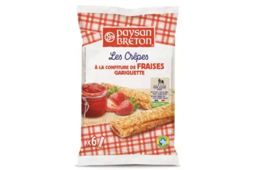 Picture of PAYSAN BRETON CREPES A LA CONFITURE DE FRAISE X 6 180G