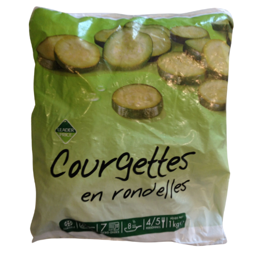 Picture of LEADER PRICE COURGETTES EN RONDELLES 1KG