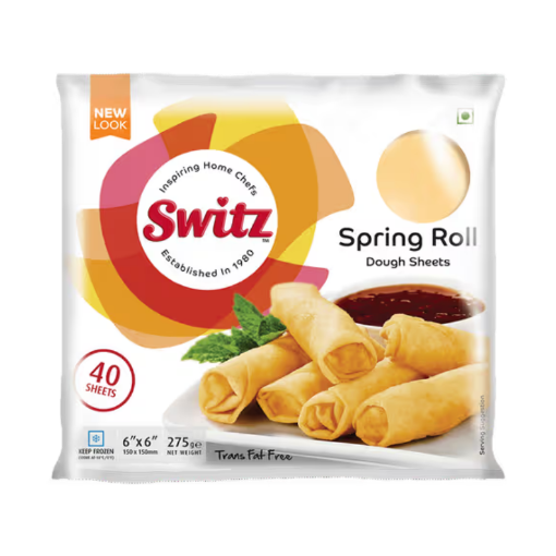 Picture of SWITZ SPRING ROLL SHEET 6X6 275G