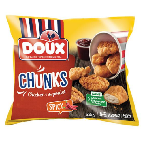 Picture of DOUX SPICY CHICKEN CHUNKS 500G