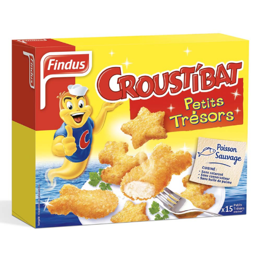 Picture of FINDUS POISSONS PANES PETIT TRESORS CROUSTIBAT 450G