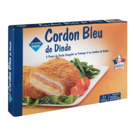 Picture of LEADER PRICE CORDON BLEU DE DINDE 200G