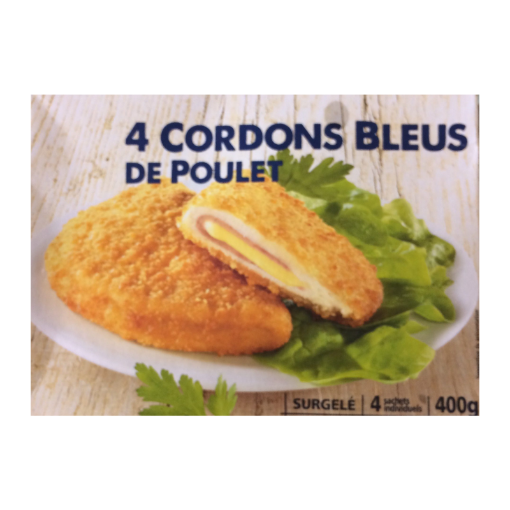 Picture of LEADER PRICE CORDON BLEU DE POULET 400G