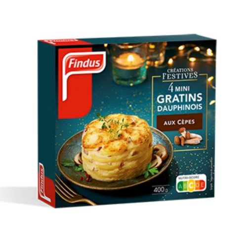 Picture of FINDUS 4 MINI GRATINS DAUPHINOIS AUX CEPES 400G