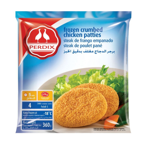 Picture of PERDIX CHICKEN PATTIE CRUMBED 300G